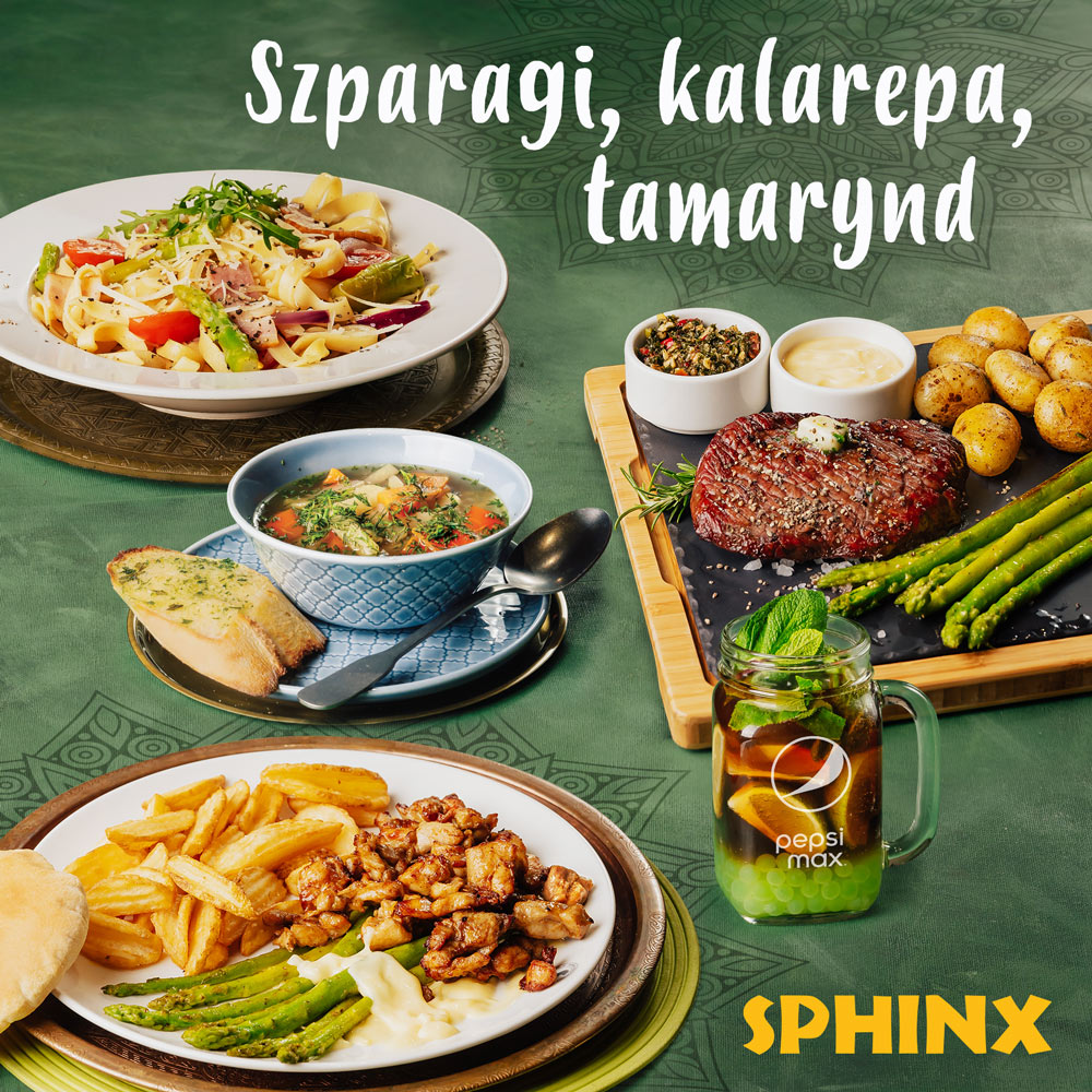 SPHINX: nowości w menu – szparagi, kalarepa, tamaryn