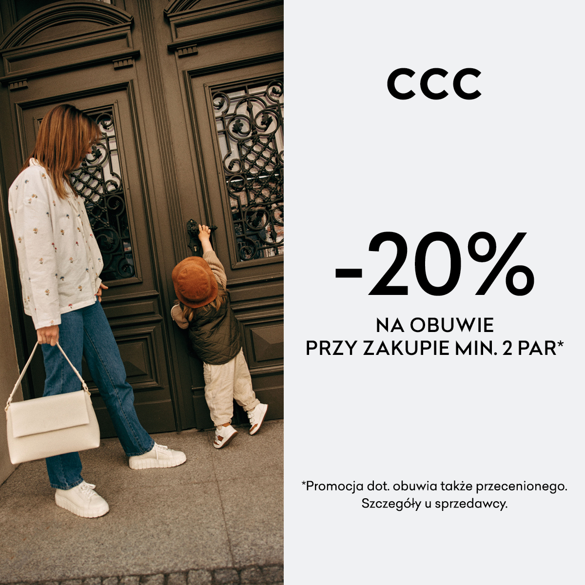 CCC: -20% na wszystkie buty, przy zakupie min. 2 par!