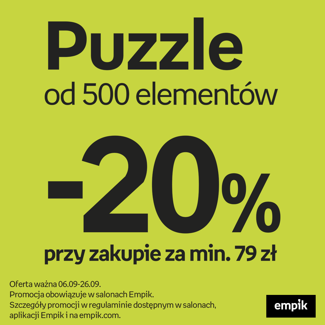 EMPIK: puzzle powyżej 500 el. -20%