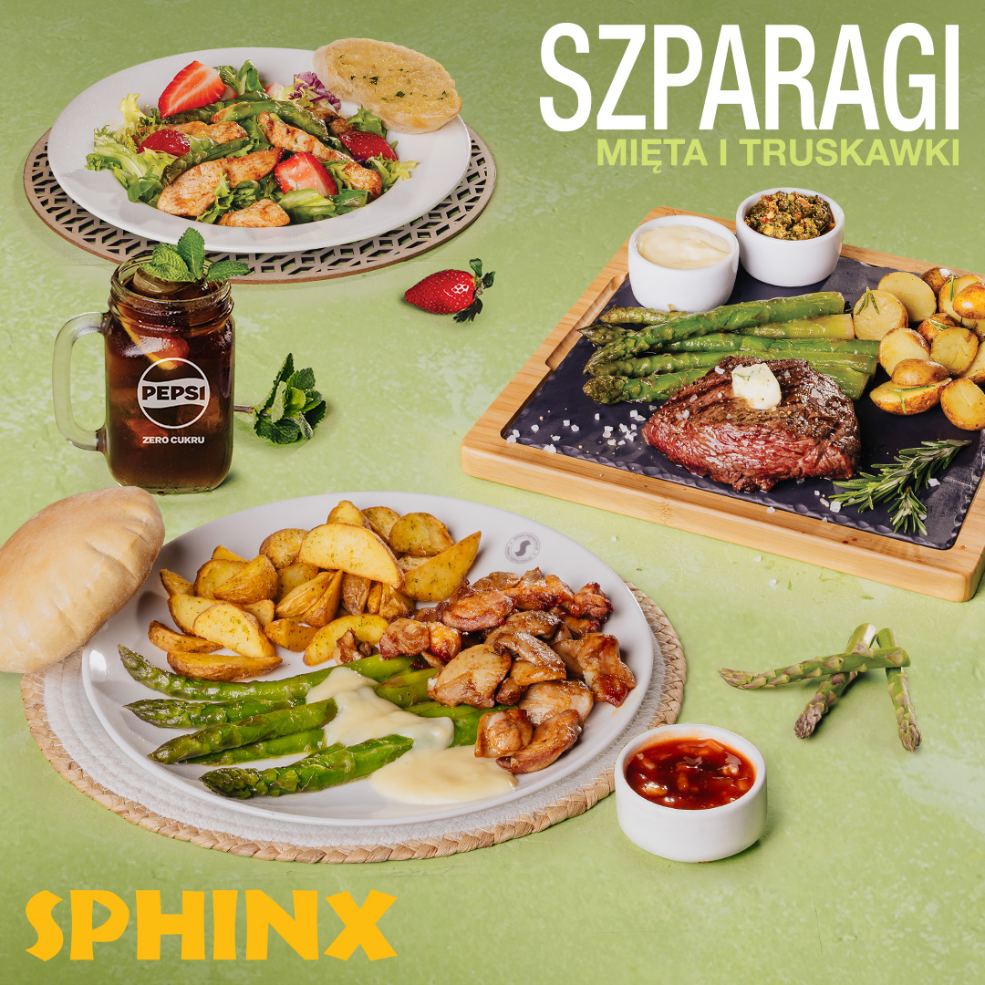 SPHINX: szparagi, mięta i truskawki w wiosennym menu